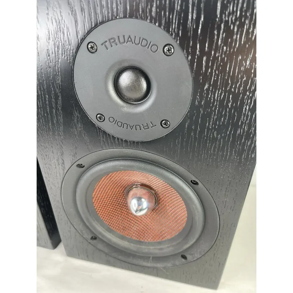 TruAudio TC-165 M Bookshelf Speakers Pair Black TRU Cinema 8 Ohm TESTED